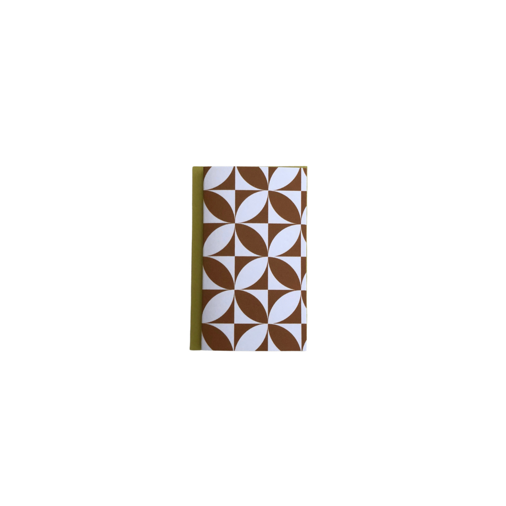 Brown Petals Mini Card
