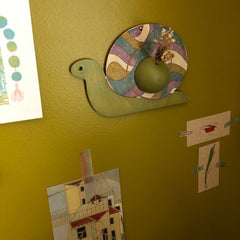 Snail Wall Art - Roller Coaster Green