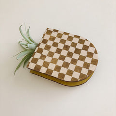 Checkered Pocket Wall Planter Vase