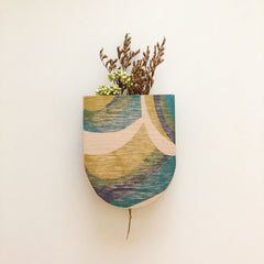 Abstract Pocket Wall Planter Vase